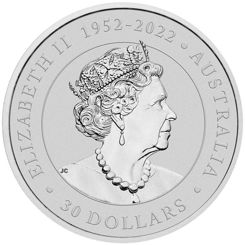 Серебряная монета Австралии "Коала" 2023 г.в., 1000 г чистого серебра (проба 9999)