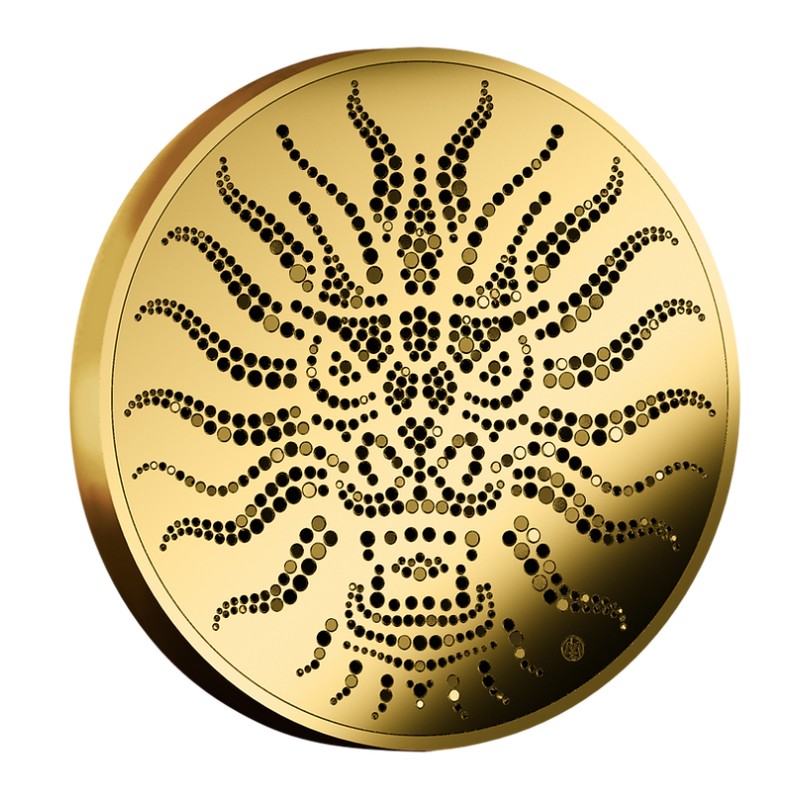 Золотая монета Ниуэ "Год Черного водяного дракона" 2024 г.в. (пруф), 1.24 г чистого золота (Проба 0,9999)