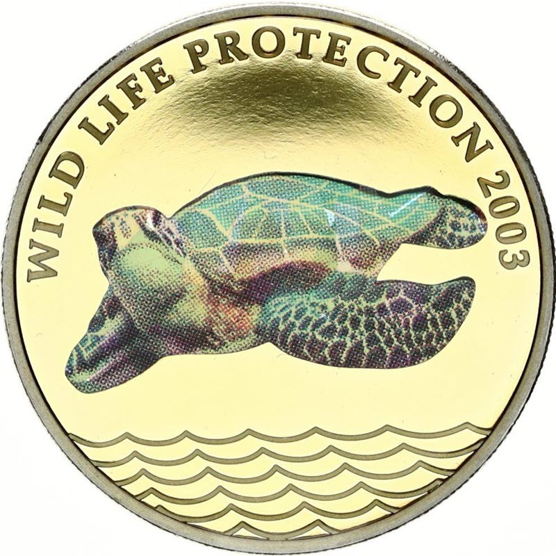 Серебряная монета Конго 