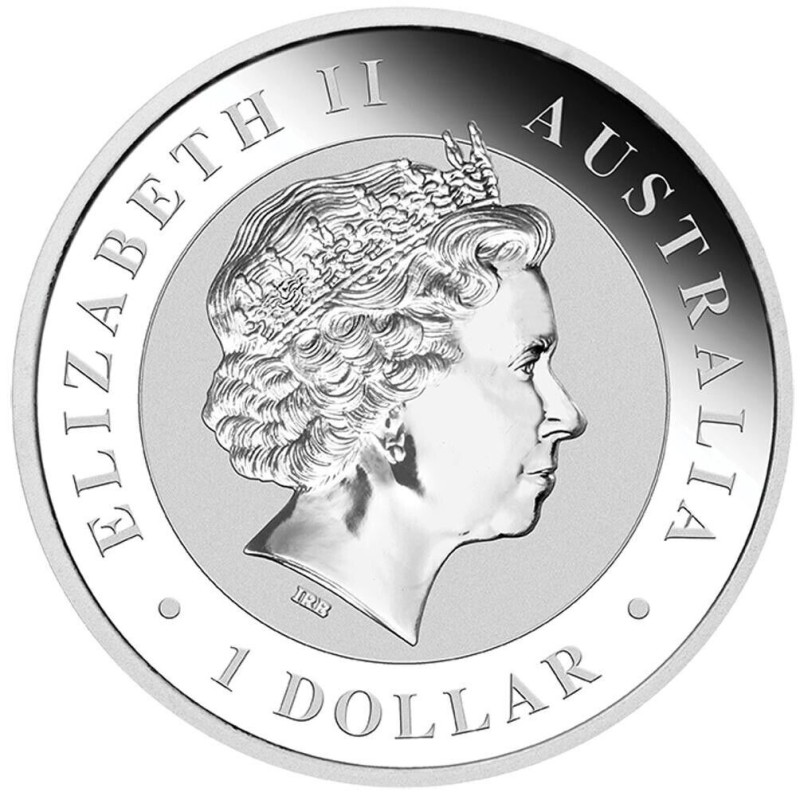 Серебряная монета Австралии «Австралийская пастушья лошадь» 2015 г.в., 31.1 г чистого серебра (проба 0.9999)