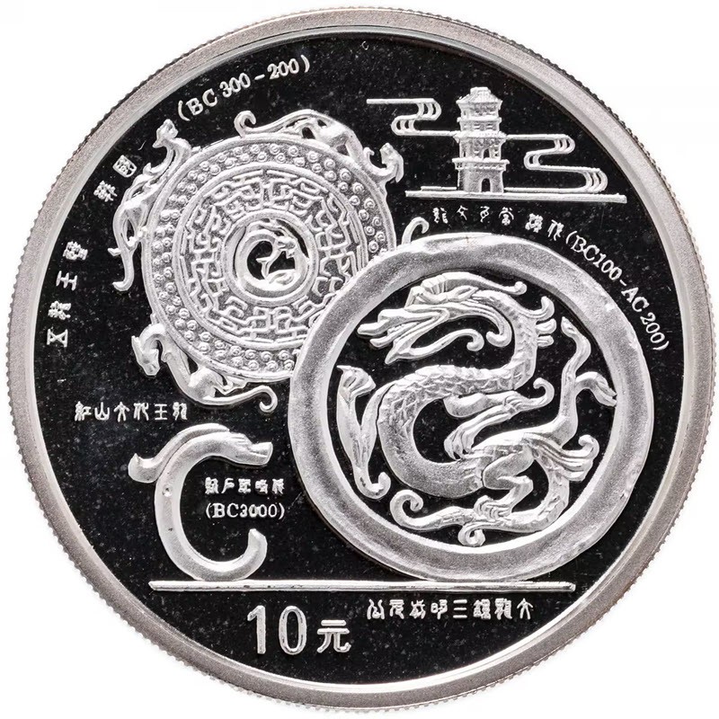 Серебряная монета Китая 