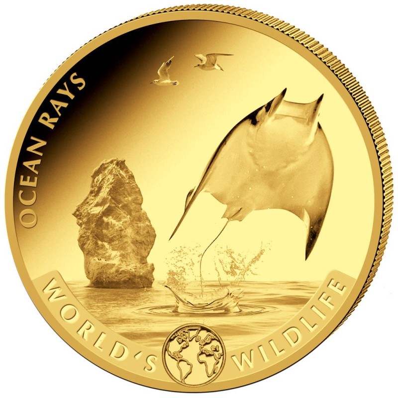 Золотая монета Конго 