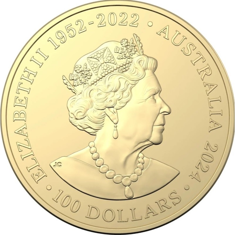 Золотая монета Австралии "Коала" 2024 г.в.31.1 г чистого золота (Проба 0,9999)