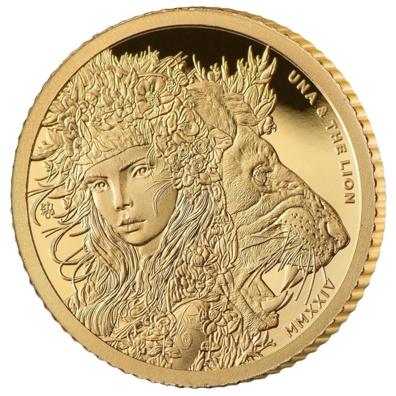 Золотая монета Острова Св. Елены 