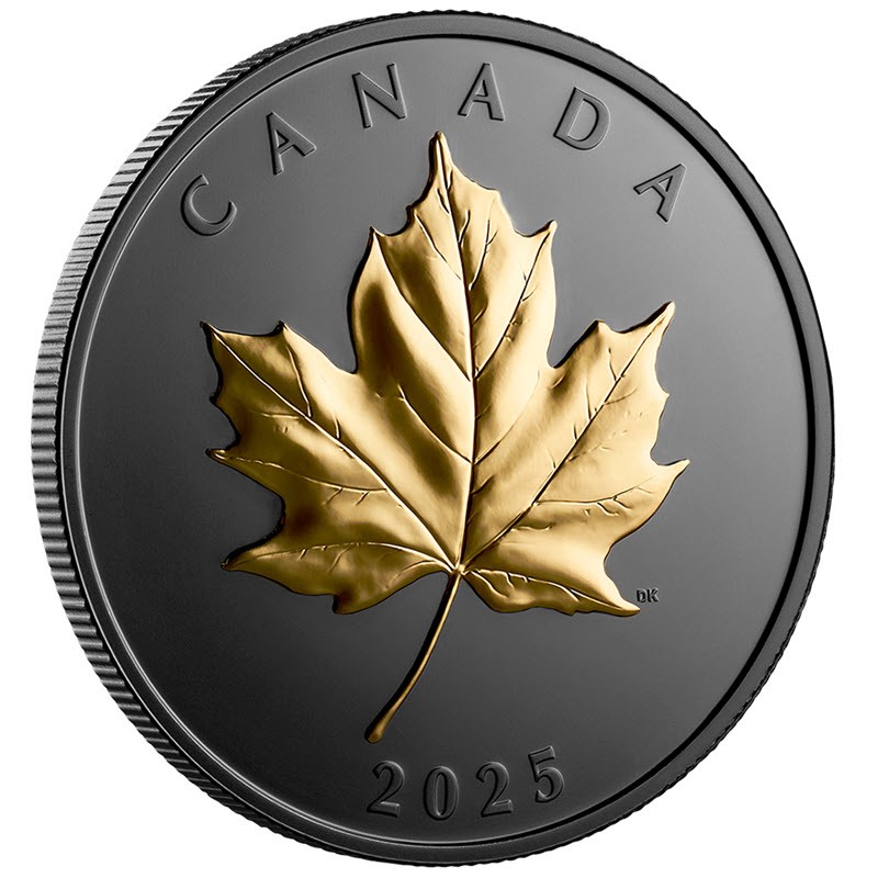 Серебряная монета Канады 