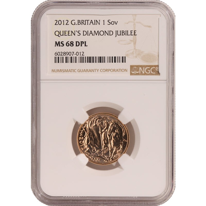 Золотая монета Великобритании 