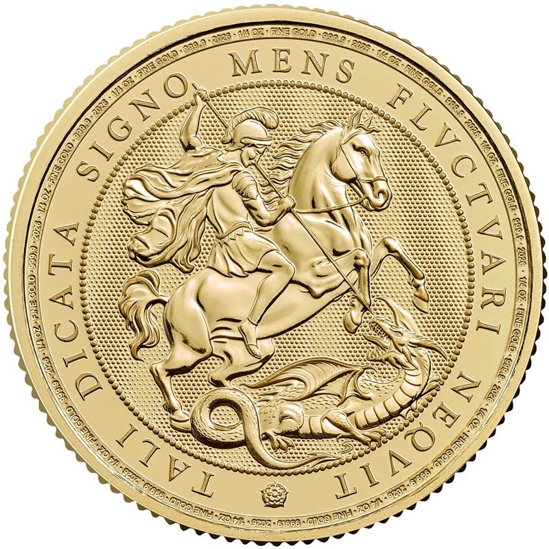 Золотая монета Великобритании 