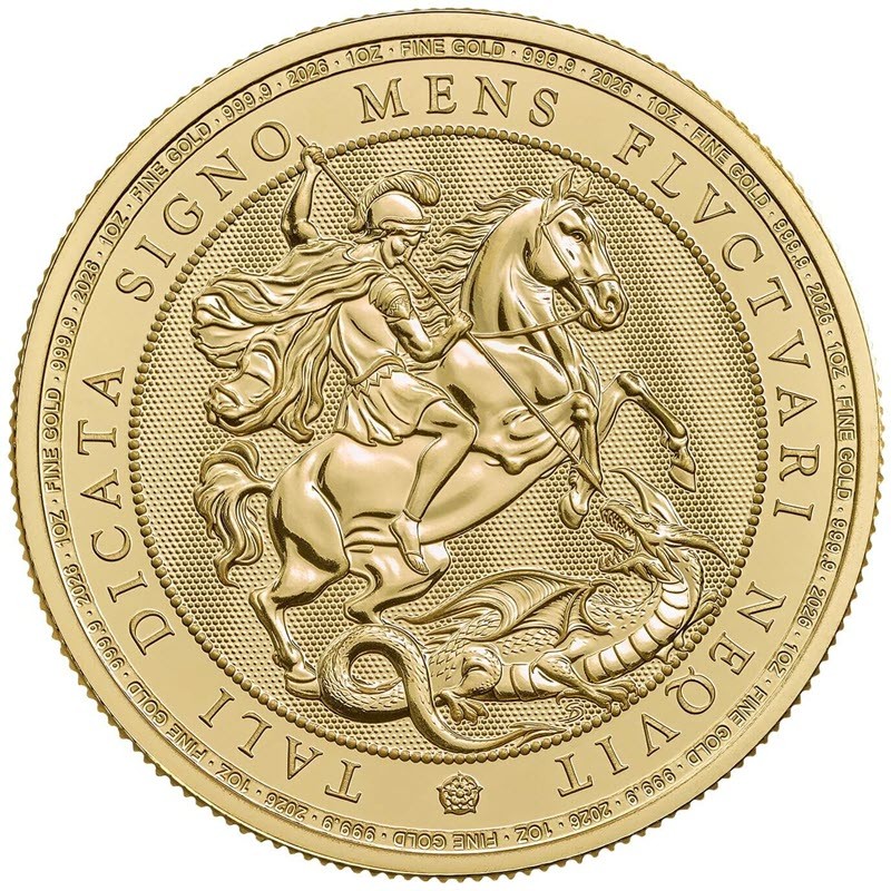 Золотая монета Великобритании 