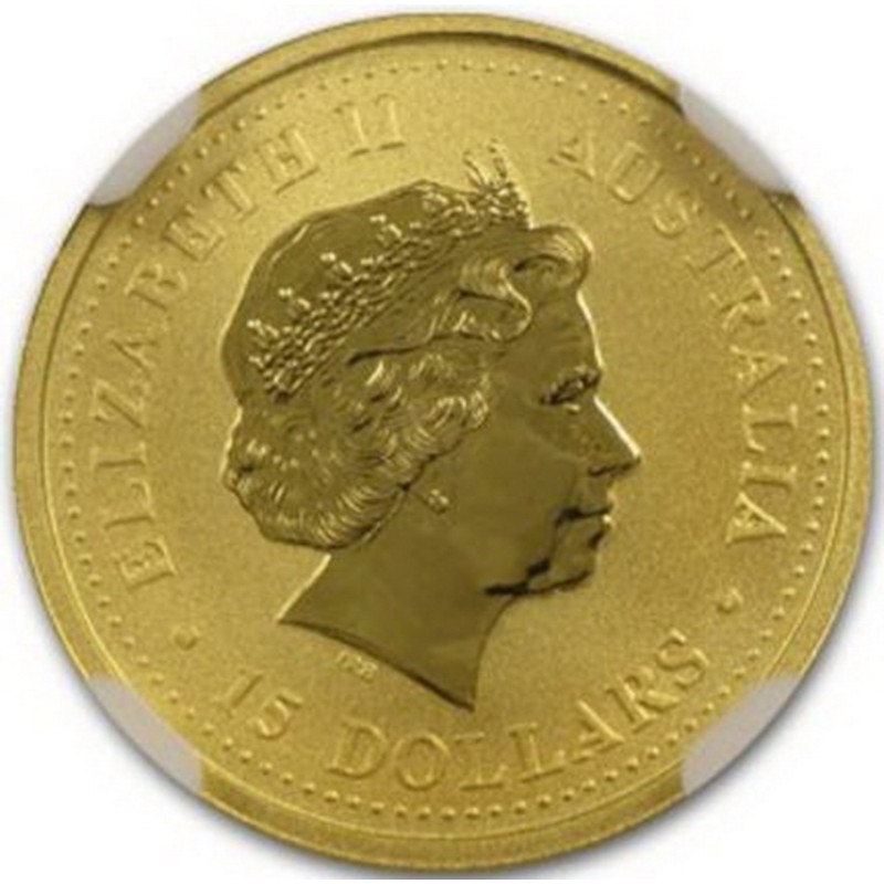Золотая монета Австралии «Год собаки» (с цветным изображением) 2006 г.в., 3.11 г чистого золота (проба 0.9999)