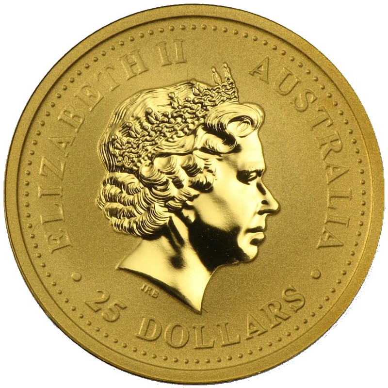 Золотая монета Австралии "Лунар I - Год Свиньи" 2007 г.в., 7.78 г чистого золота (Проба 0,9999)