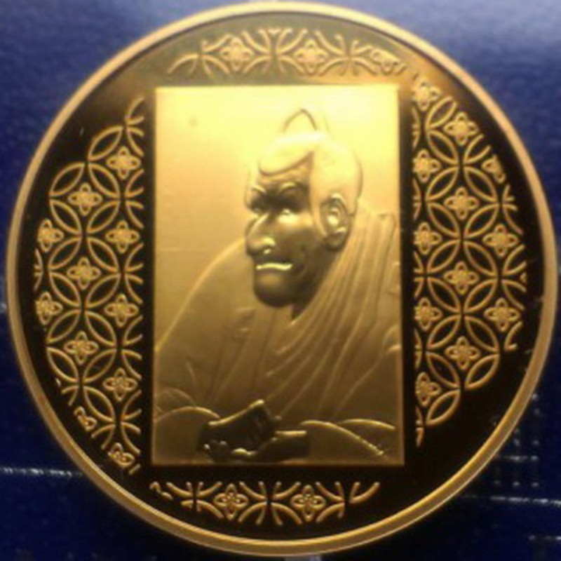 Золотая монета Франции «150 лет франко-японского Договора» 2008 г.в., 7.78 г чистого золота (проба 0.920)