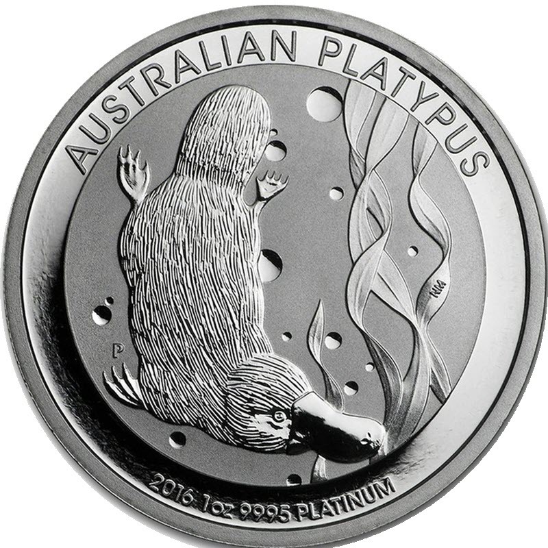 Платиновая монета Австралии - Утконос, 31.1 г чистой платины (Проба 999.5)