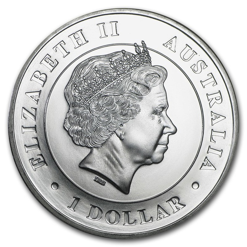 Серебряная монета Австралии - Воронковый паук, 2015 г.в., 31,1 г чистого серебра (проба 999)