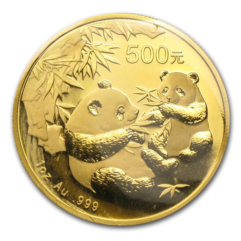 Золотая монета Китая «Панда» 2006 г.в., 31.1 г чистого золота (проба 0.999)
