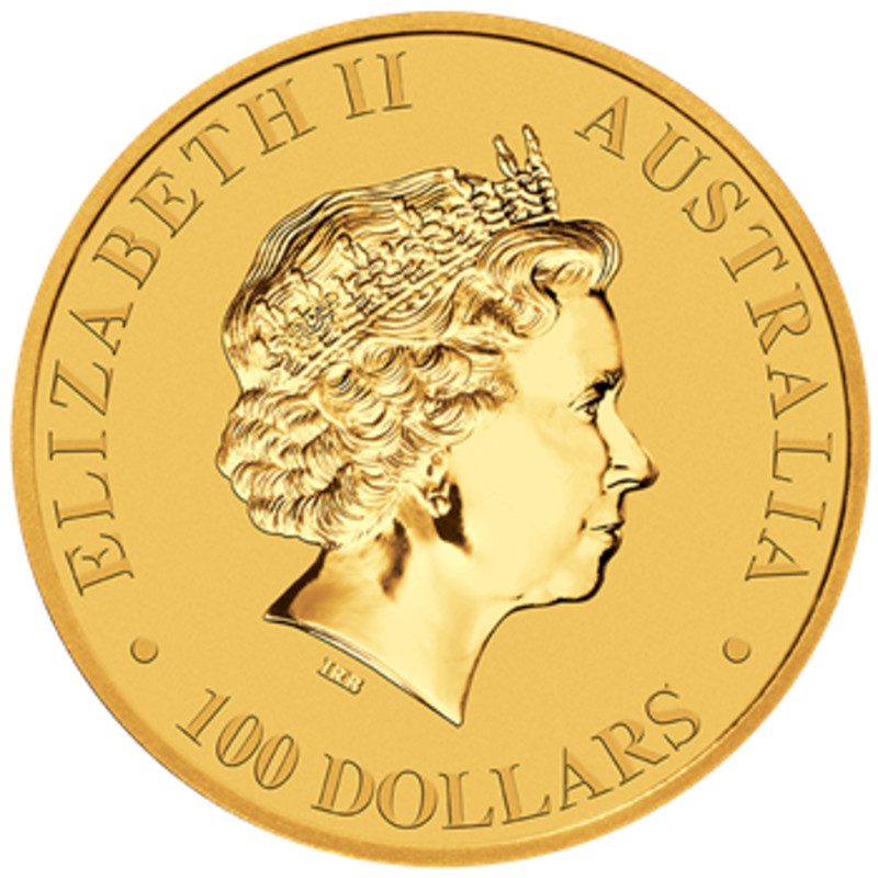 Золотая инвестиционная монета Австралии - Кенгуру 2018 г.в., 31.1 г чистого золота (проба 0.9999)