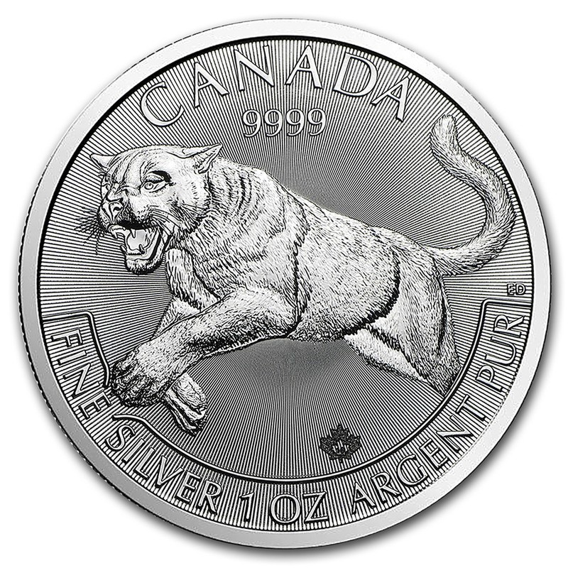 Серебряная инвестиционная монета Канады 