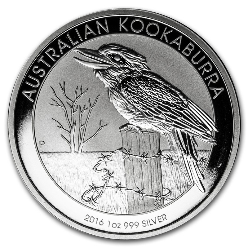 Серебряная инвестиционная монета Австралии - Кукабарра 2016 г.в., 31.1 г чистого серебра (проба 0,999)