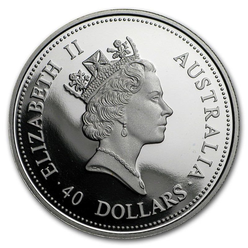 Палладиевая монета Австралии «Страус Эму» 1995 г.в., 31.1 г чистого палладия (проба 0.9995)