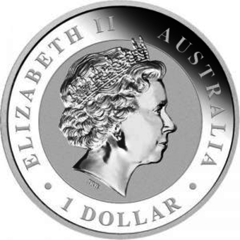 Серебряная монета Австралии "Коала" 2013 г.в., 31.1 г чистого серебра (Проба 0,999)