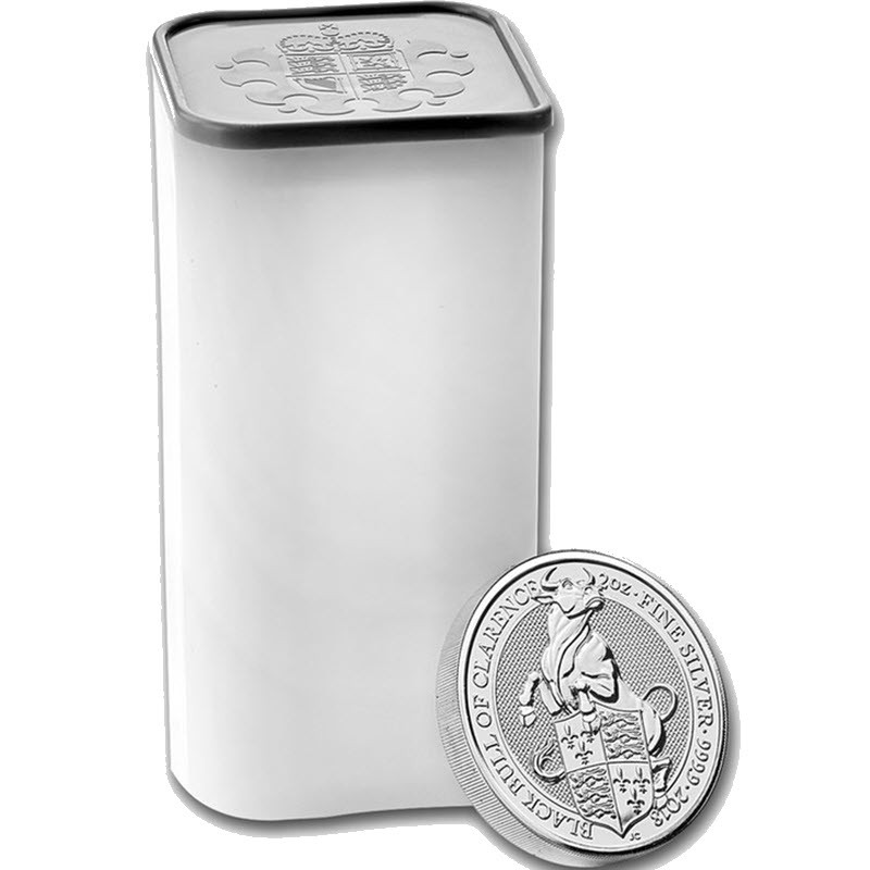 Серебряная монета Великобритании «Черный бык» 2018 г.в., 62.2 г чистого серебра (проба 0.9999)