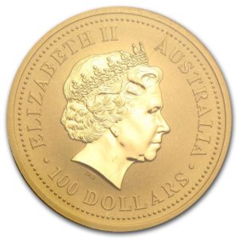 Золотая инвестиционная монета Австралии "Кенгуру" 1999 г.в., 31,1 г чистого золота (проба 0,9999)