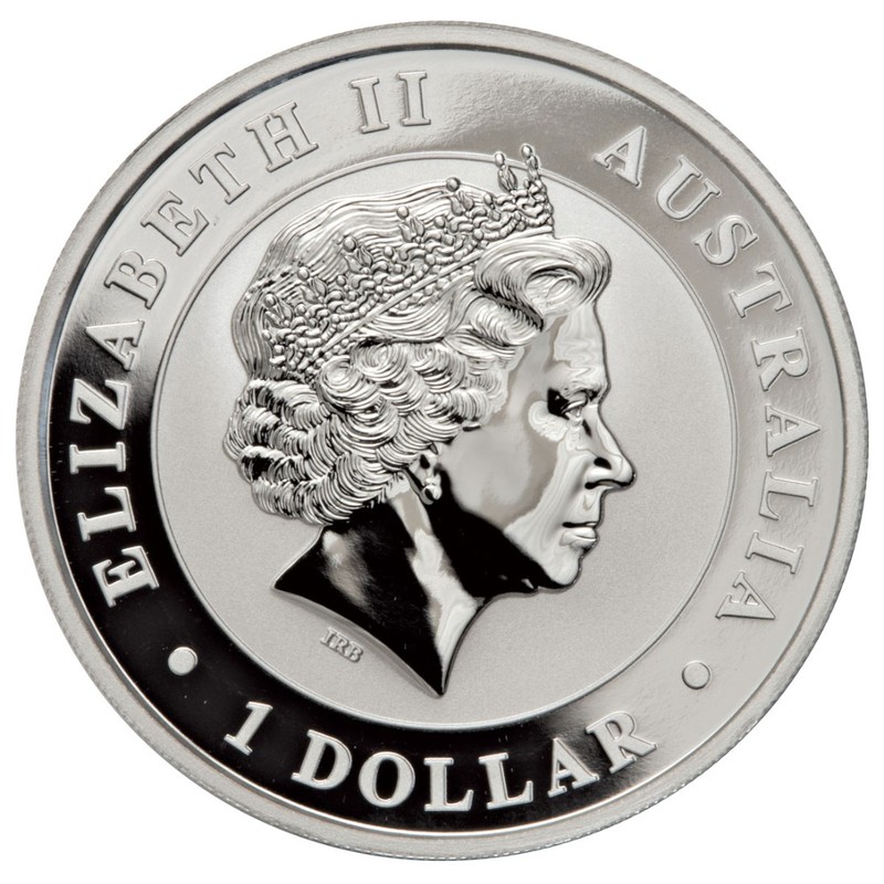 Серебряная монета Австралии «Клинохвостый орел» 2018 г.в., 31.1 г чистого серебра (проба 0.9999)