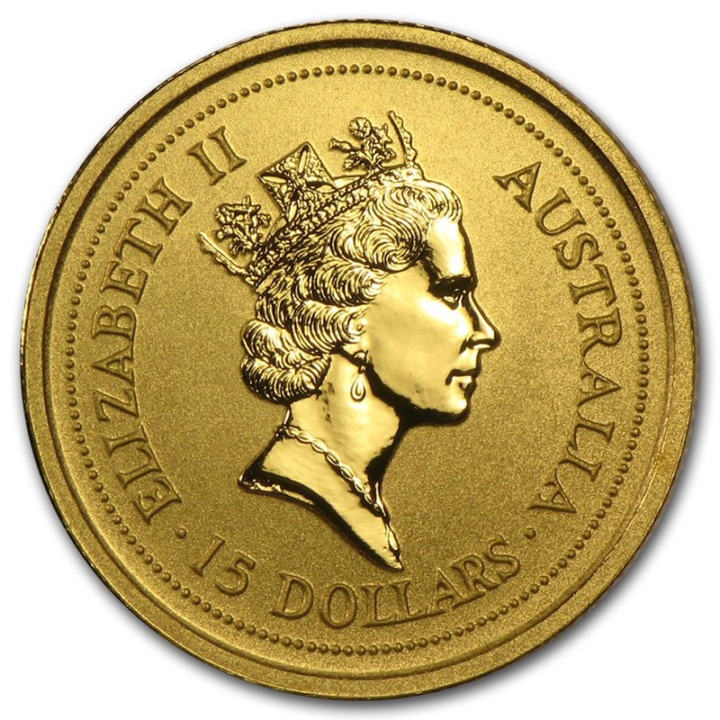 Золотая монета Австралии «Год Быка» 1997 г.в., 3.11 г чистого золота (проба 0.9999)