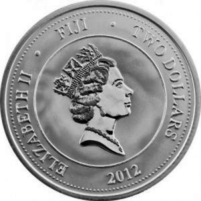 Серебряная монета Фиджи "Черепаха Таку", 31.1 г чистого серебра (Проба 0,999)
