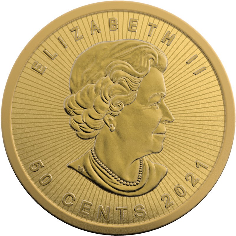 Maplegram 25 - 25 шт. 1-граммовых золотых инвестиционных монет Кленовый лист, проба 0,9999