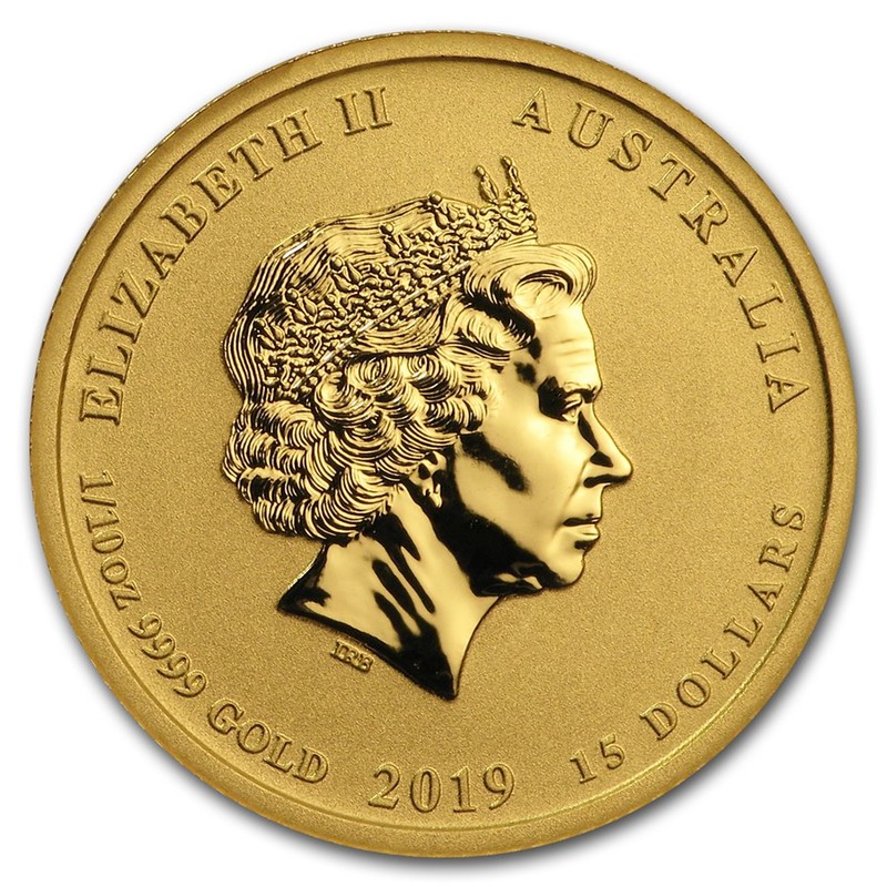 Золотая монета Австралии «Год Свиньи» 2019 г.в., 3.11 г чистого золота (проба 0.9999)