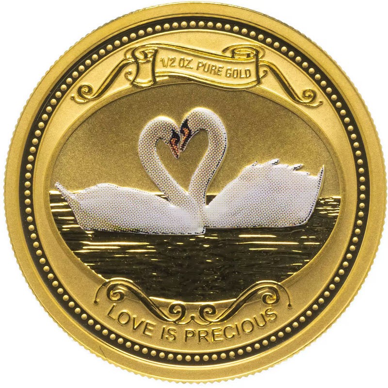 Золотая монета островов Кука 