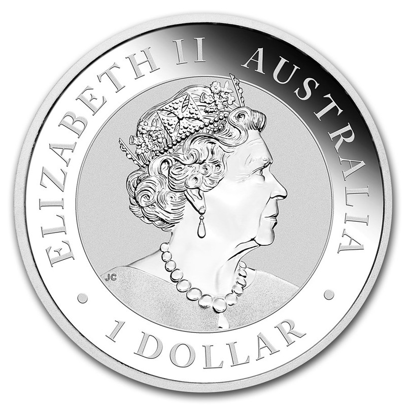 Серебряная монета Австралии "Кукабарра" 2019 г.в., 31,1 г чистого серебра (Проба 0,9999)