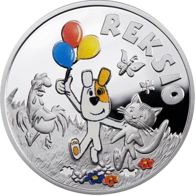 Серебряная монета Ниуэ "Персонажи мультфильмов: Рекс" 2011 г.в., 13,08 г чистого серебра (Проба 0,925)