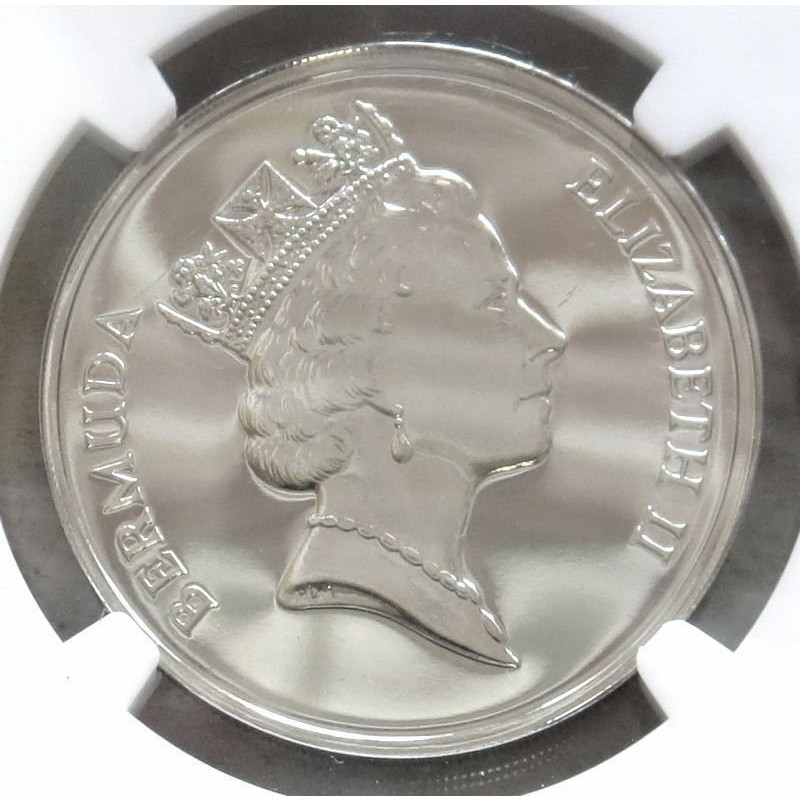 Палладиевая монета Бермудских островов "Английский парусник "Sea Venture" 1987 г.в., 31,1 г палладия (Проба 0,999)