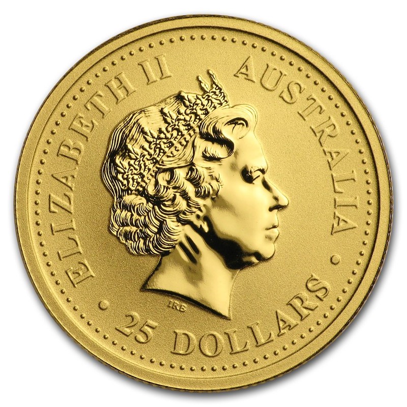 Золотая монета Австралии «Год Собаки» 2006 г.в., 7.78 г чистого золота (проба 0.9999)