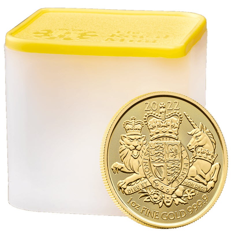 Золотая монета Великобритании "Королевский Герб", 31.1 г чистого золота (Проба 0,9999)