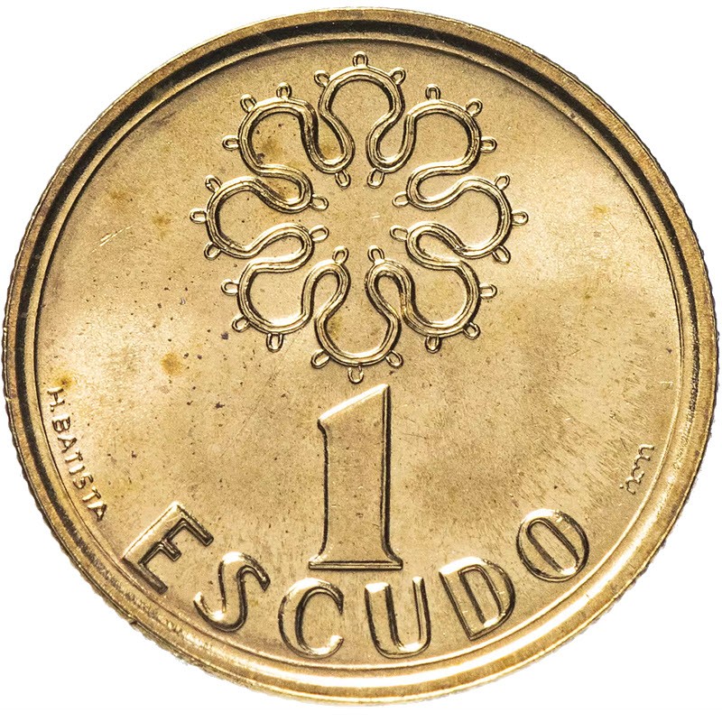 Золотая монета Португалии 