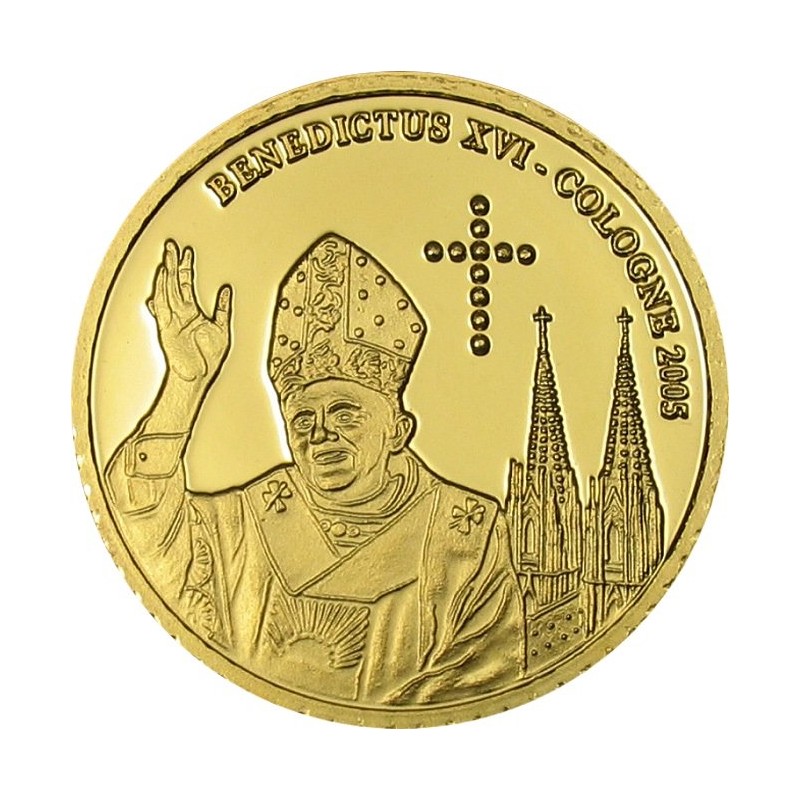 Золотая монета Конго 