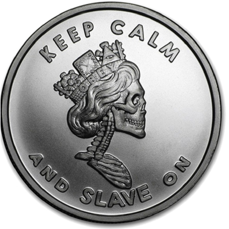 Серебряный жетон США "Королева-рабыня" 2017 г.в., 31,1 г чистого серебра (Проба 0,999)