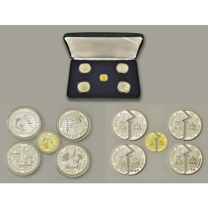 Комиссия: Набор из монет-пазлов Кирибати и Самоа 
