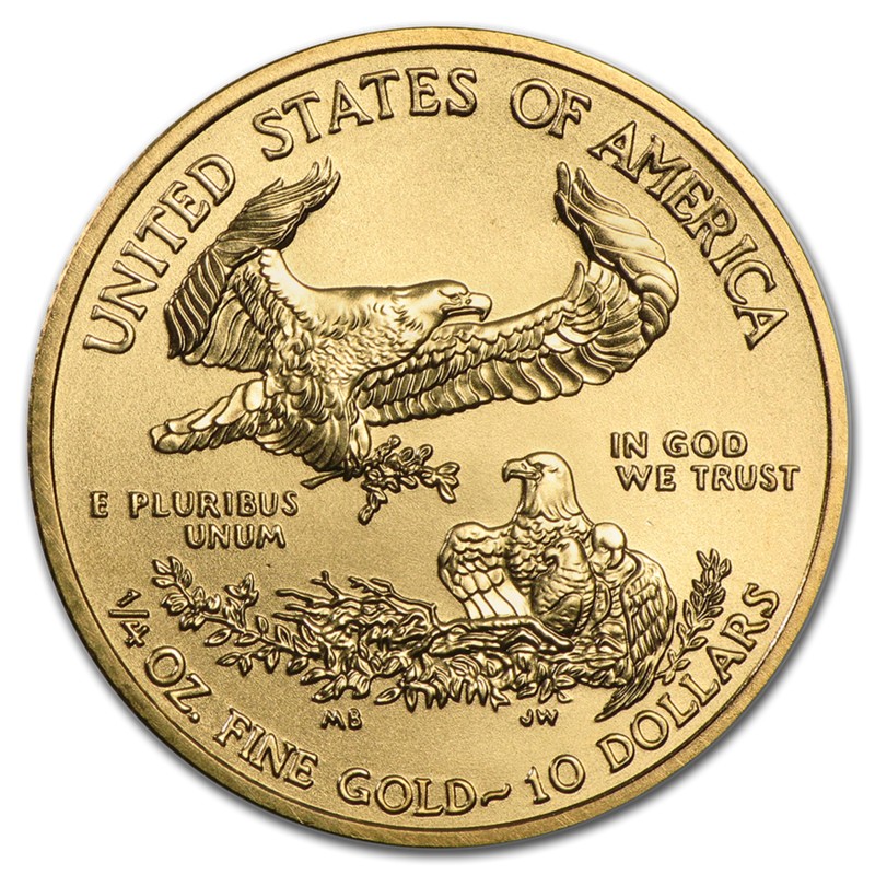 Золотая монета США " Американский орел", 7,78 г чистого золота (Проба 0,917)