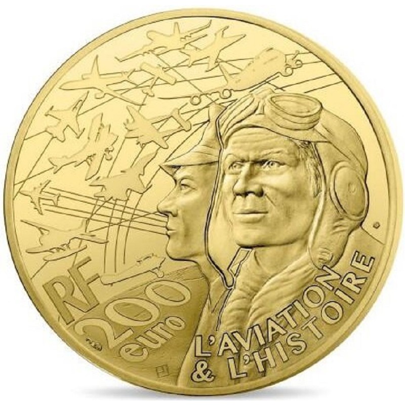 Золотая монета Франции "Конкорд" 2019 г.в., 31.1 г чистого золота (Проба 0,999)