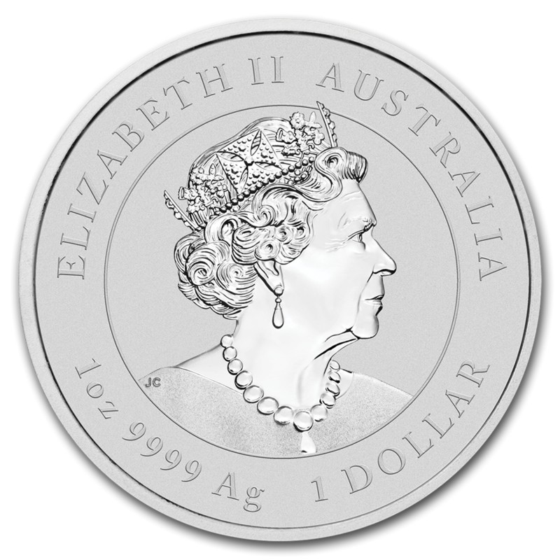 Серебряная монета Австралии "Лунный календарь III - Год Крысы", 2020 г.в., 31.1 г чистого серебра (проба 0,9999)