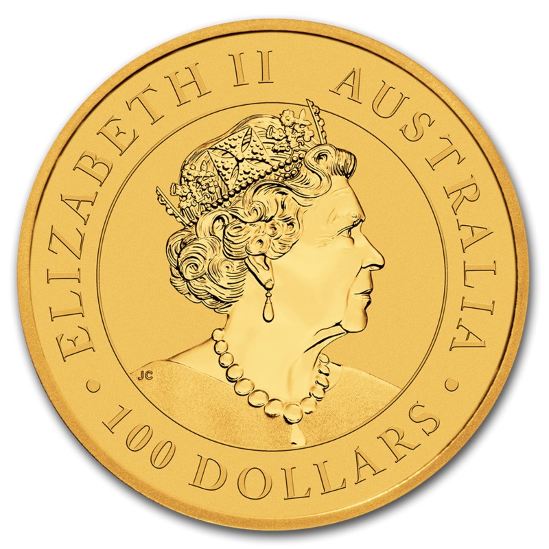 Золотая инвестиционная монета Австралии "Кенгуру" 2020 г.в.,  31,1 г чистого золота (проба 0.9999)